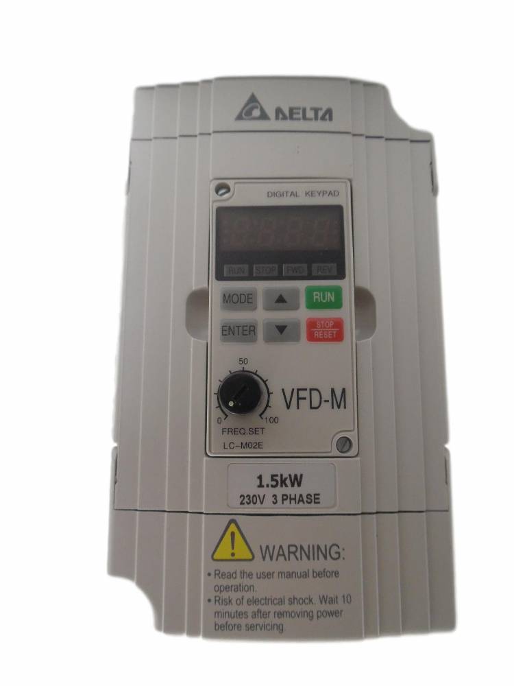 Delta VFD-015M23A Frequency Inverter Drive 2HP/230V 3PH 